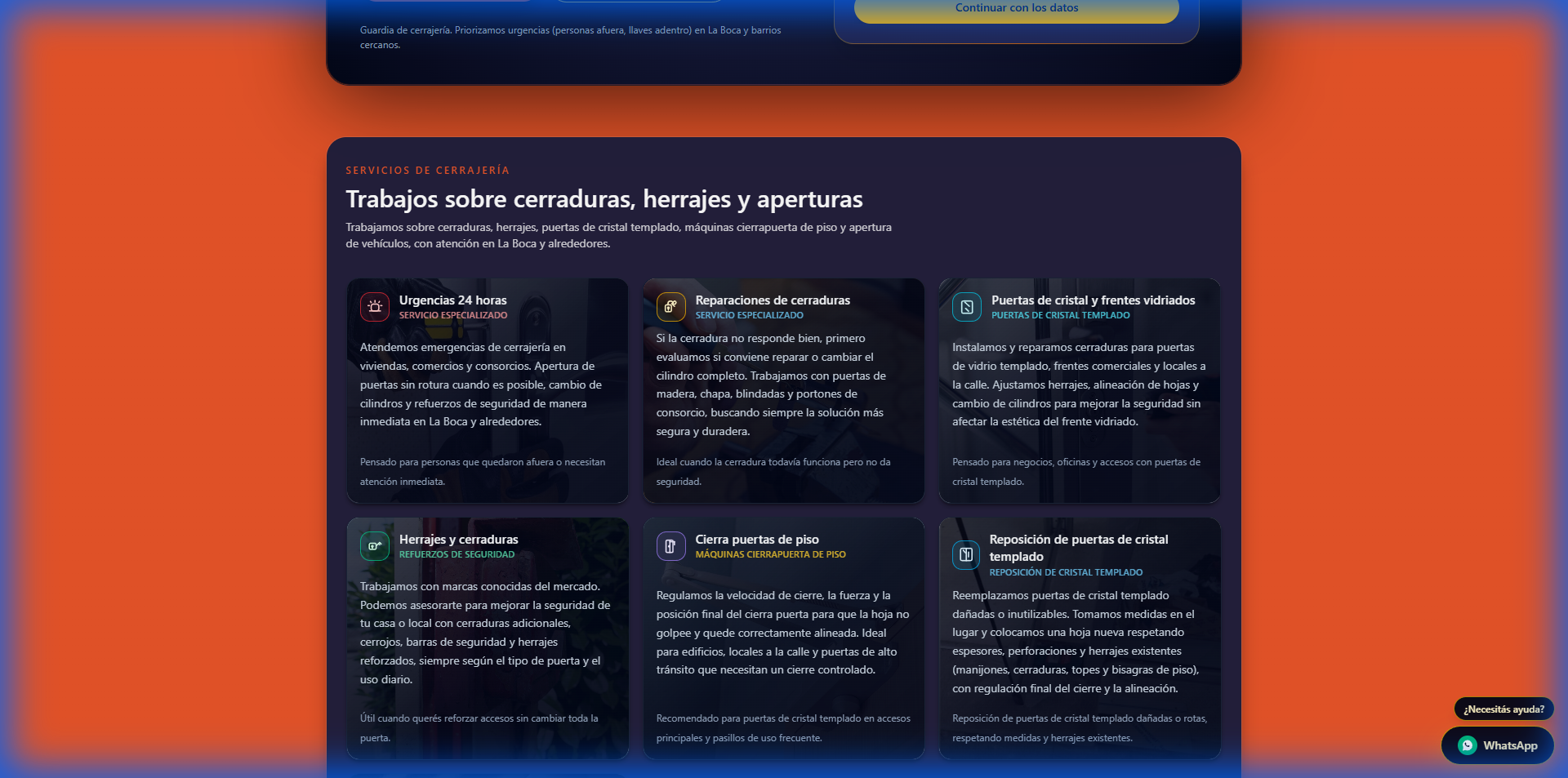 Cerrajería Maresca – captura 1