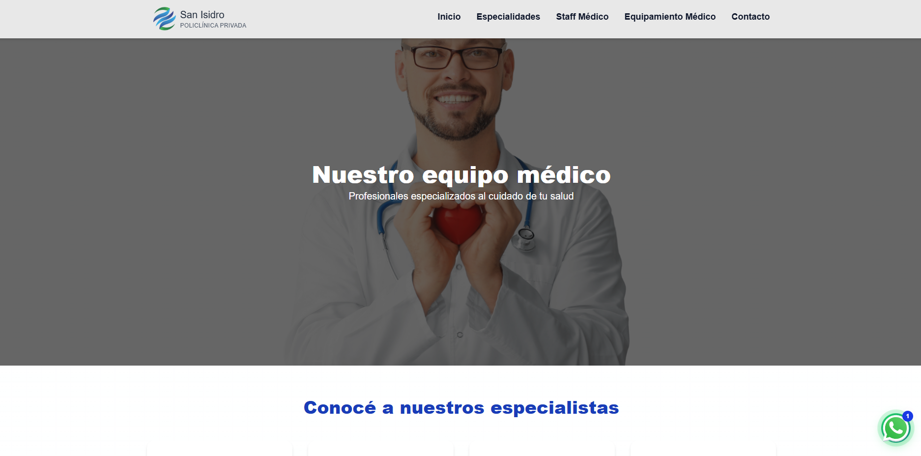 Captura del proyecto San Isidro Policlínica Privada - 2